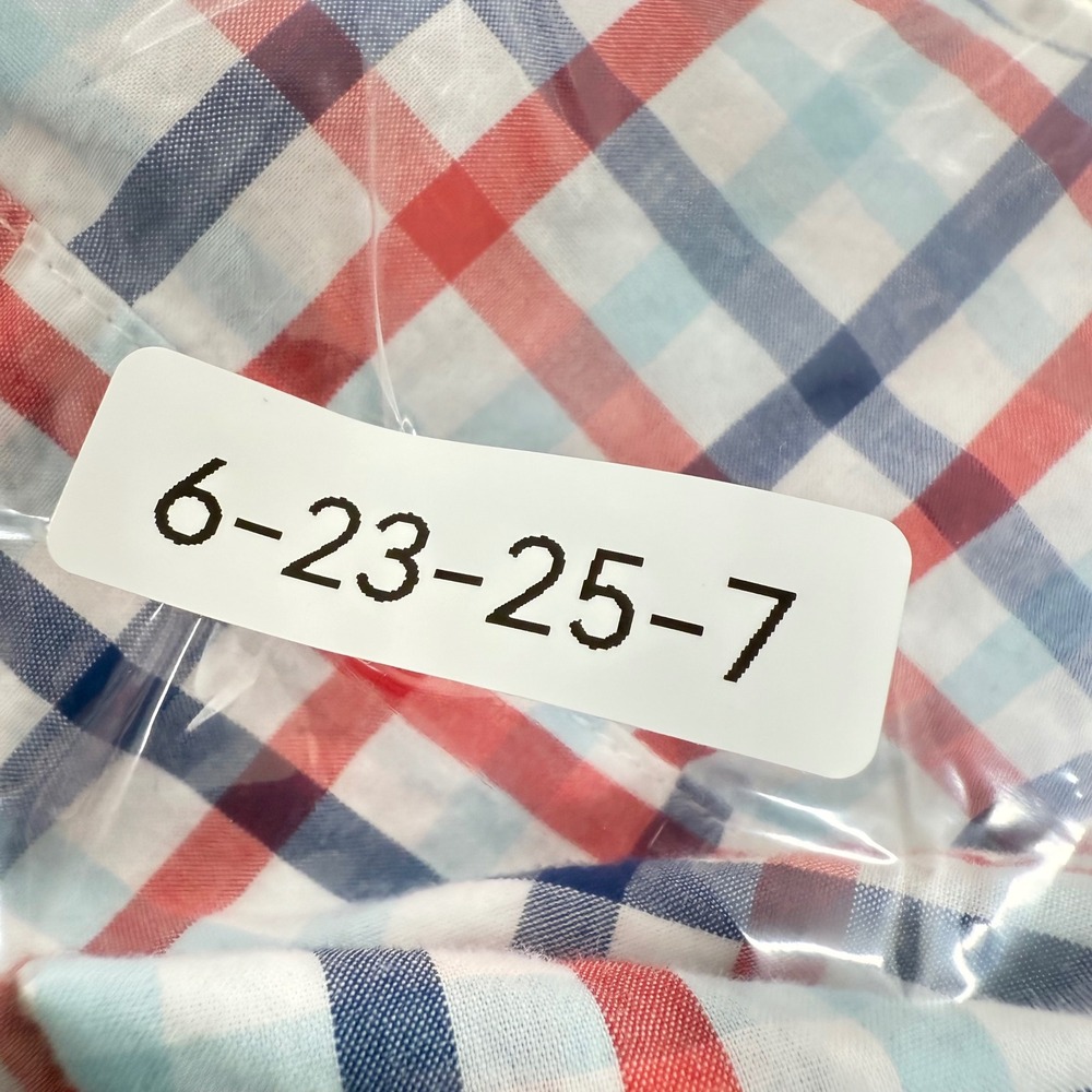Janie & Jack Boy's 14 Red Blue Plaid SS Button Shirt Patriotic American Poplin - Picture 11 of 11